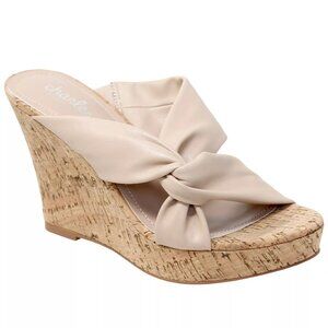 New Charles by Charles David Lyric Wedge Sandal – Nude Color,  7M, New With Box